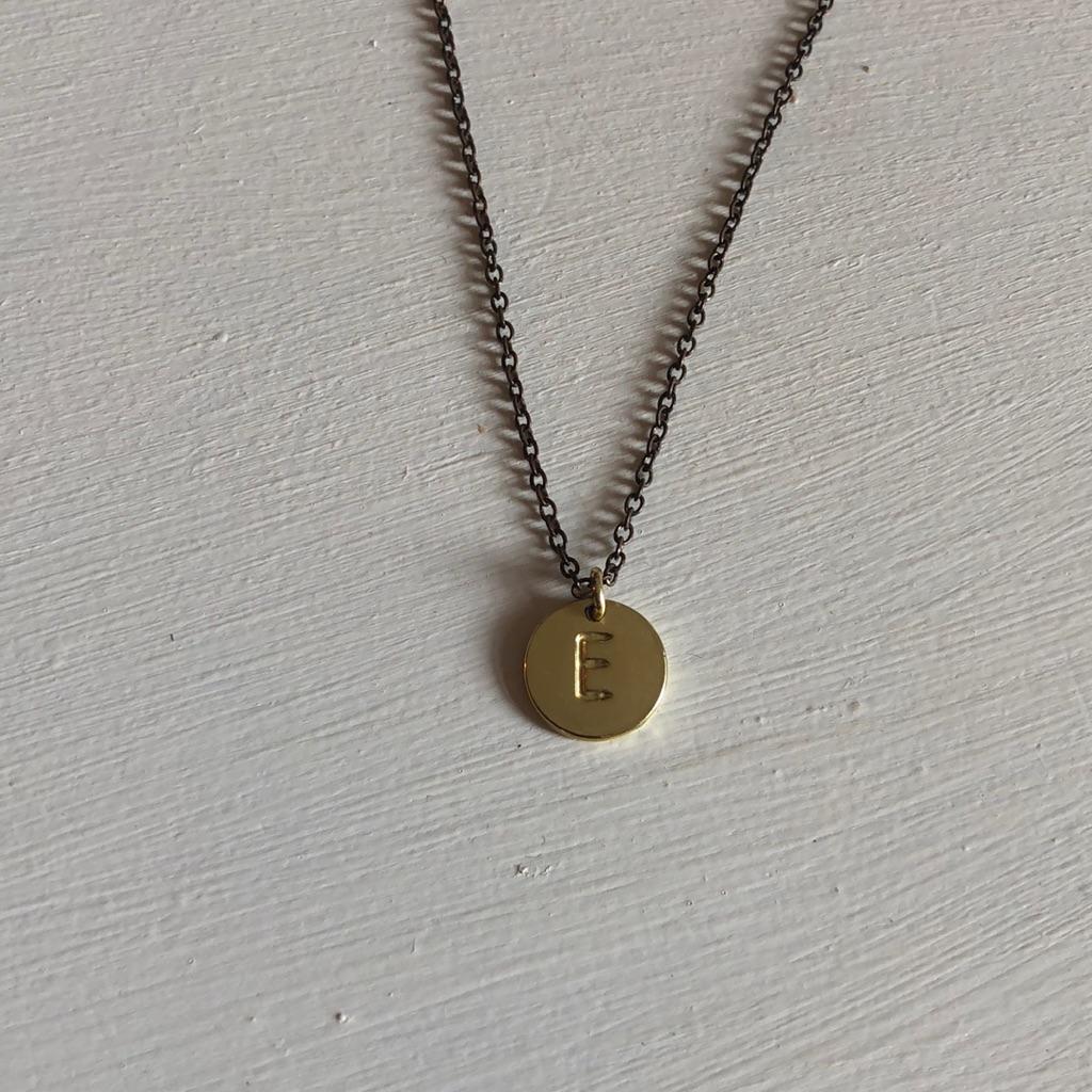 Delicate “E” Necklace